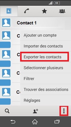 contact code pin ecran verrouillage Sony (android 4.4) contact exporter tel vers sim