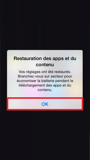 iPhone 6 restauration icloud fini