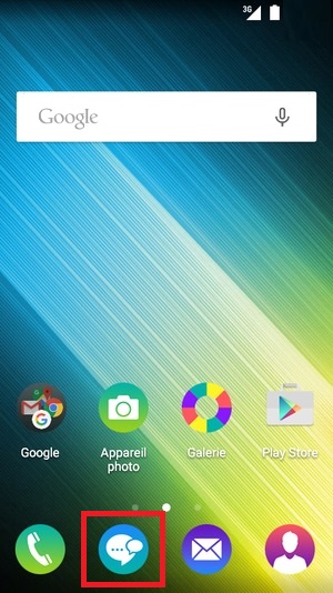SMS Wiko android 5.1
