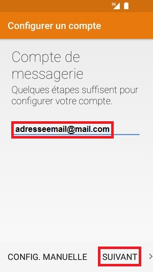 mail wiko android 6.0 compte messagerie