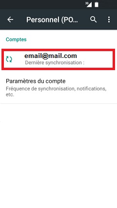 mail wiko android 6.0 compte email sélection