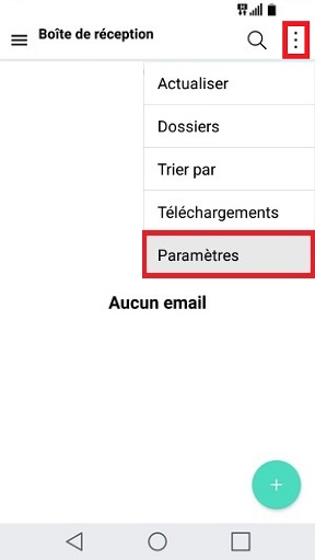 mail LG G5-email-parametre