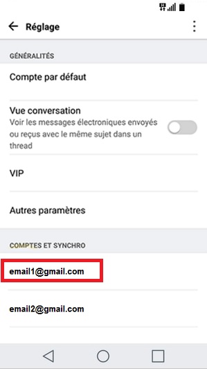 mail LG G5 email-suppression