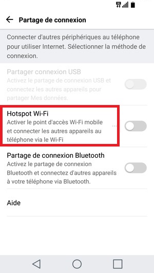 internet LG G5-hotspot-wifi