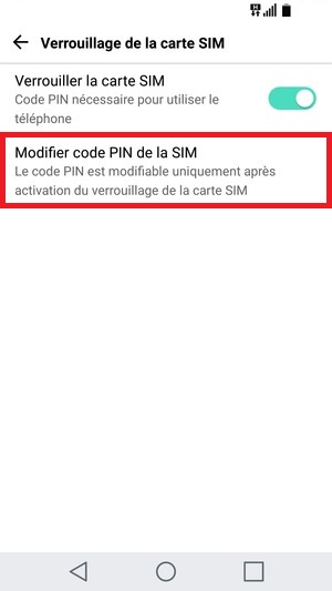 contact code pin ecran verrouillage LG G5-modifier-pin
