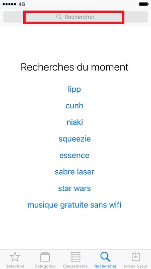 Applications iPhone 7 recherche