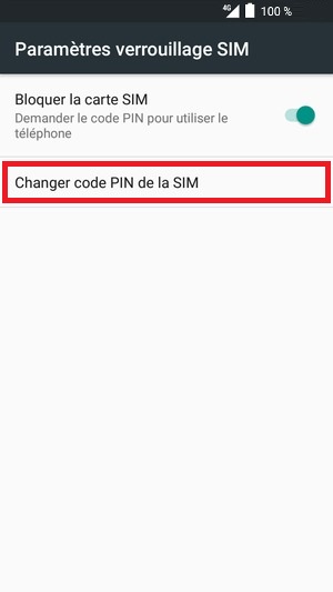contact code pin ecran verrouillage Alcatel android 6.0 changer PIN SIM