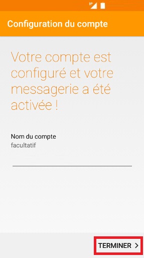 mail Alcatel android 6.0 nom du compte