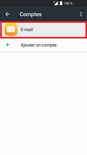 mail Alcatel android 6.0 compte email