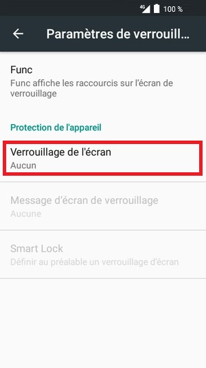 contact code pin ecran verrouillage Alcatel android 6.0 verrouillage ecran