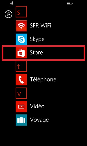 Transférer ses données Lumia store