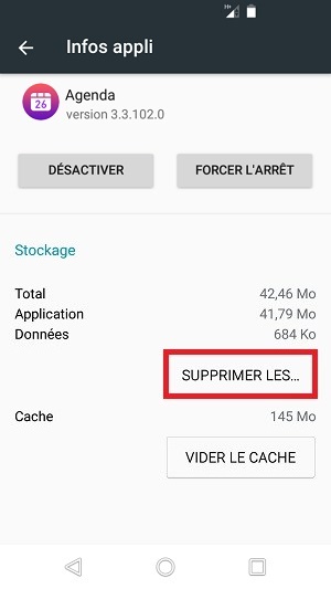Application Wiko android 6.0 supprimer les données