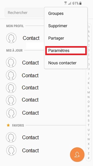 contact code pin ecran verrouillage Samsung (android 7.0) paramètres