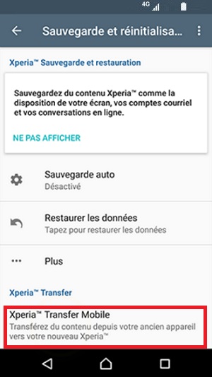 Xperia Transfer Mobile