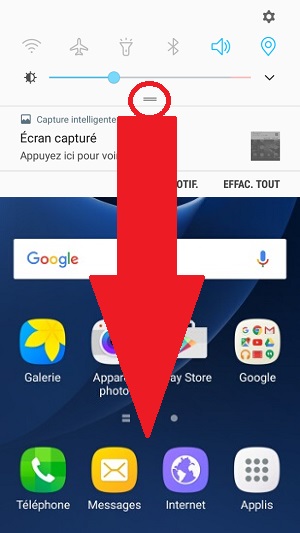 internet Samsung android 7 notification