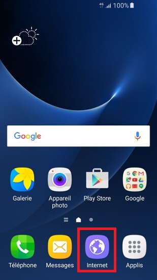 internet Samsung android 7 effacer les données navigateur