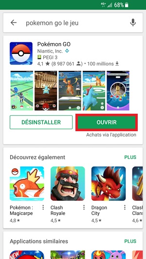 application Samsung android 7 nougat ouvrir