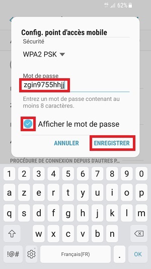 internet Samsung android 7 nougat point accès mobile