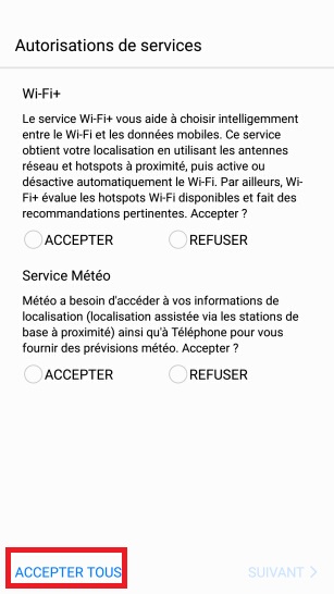 Activation Huawei android 7 nougat
