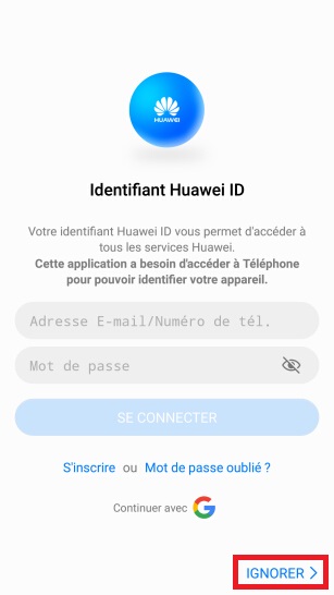 Activation Huawei android 7 nougat