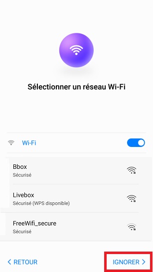 Activation Huawei android 7 nougat Wifi