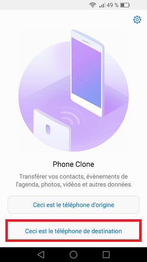 Transférer ses donnees huawei phone clone