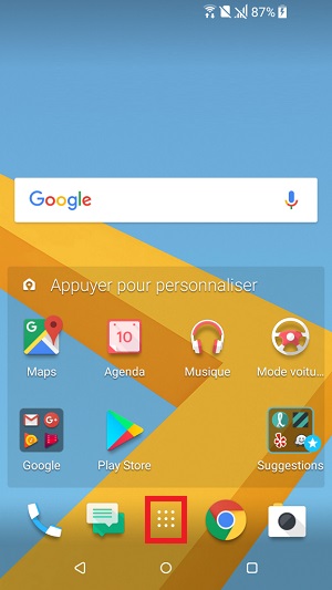 internet HTC android 7 données mobiles