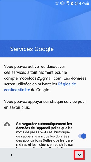 compte Google HTC