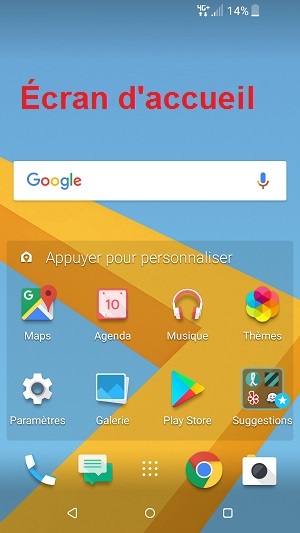 Personnaliser HTC android 7 applications