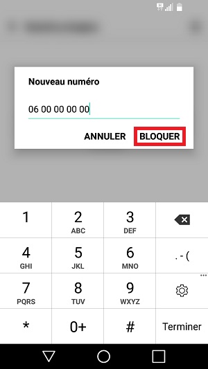SMS LG android 7 bloqué SMS