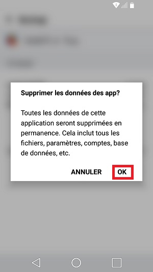 Applications LG android 7 dépannage