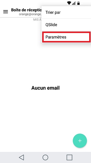 email LG android 7 2eme compte email