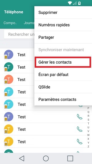 contact code pin ecran verrouillage LG android 7