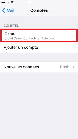 iPhone IOS 10 reglages mail ajouter un compte