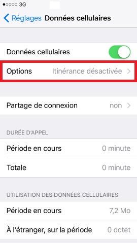 Iphone IOS 9 activer la 3G