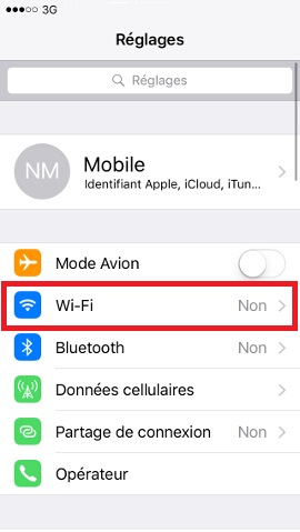 Iphone IOS 9 Wifi