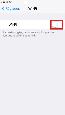 Iphone IOS 10 Wifi activation