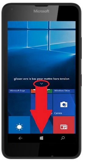 éteindre Lumia 640