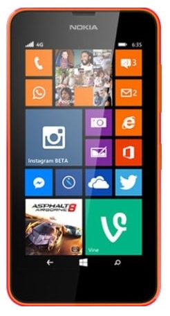 Allumer Lumia 635