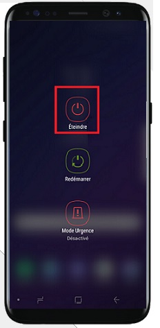 éteindre Samsung S8