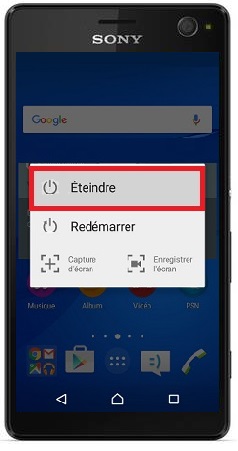 éteindre Sony Xperia C4