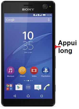 éteindre Sony Xperia C4