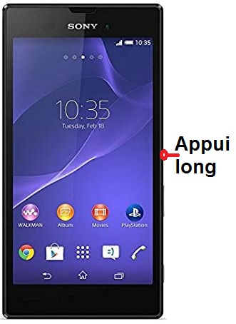 éteindre Sony Xperia T3