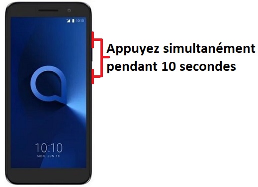 éteindre Alcatel 1 2019
