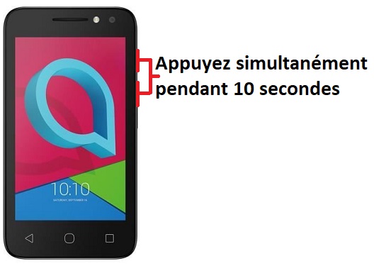 éteindre Alcatel U3