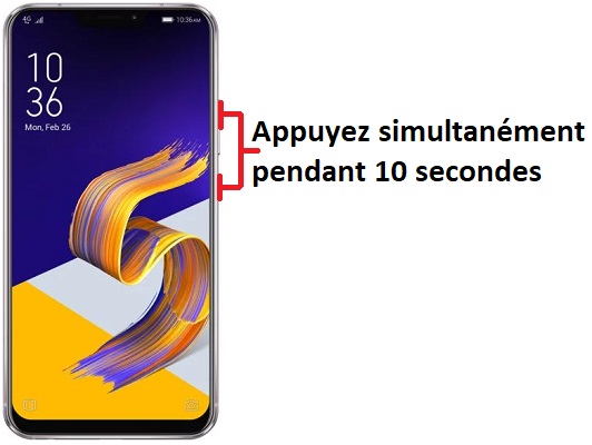 éteindre Asus Zenfone 5