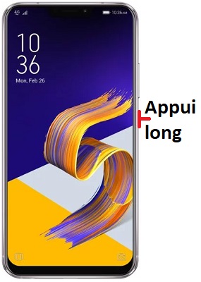 éteindre Asus Zenfone 5