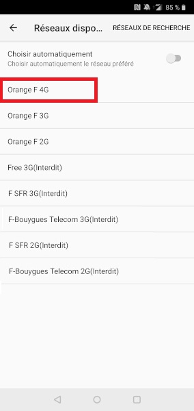 Réseaux OnePlus 3T