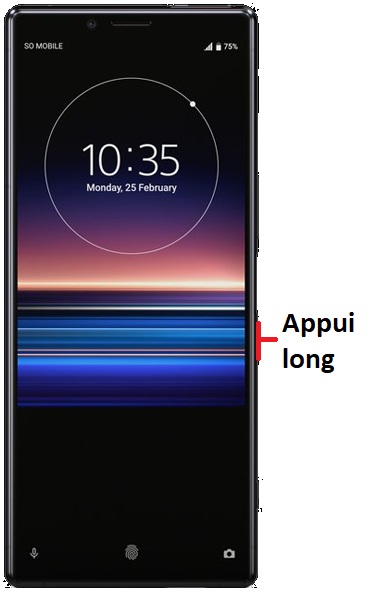 éteindre Sony Xperia 1