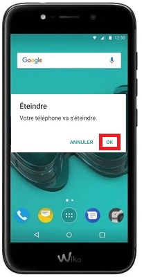 éteindre Wiko Wim Lite
